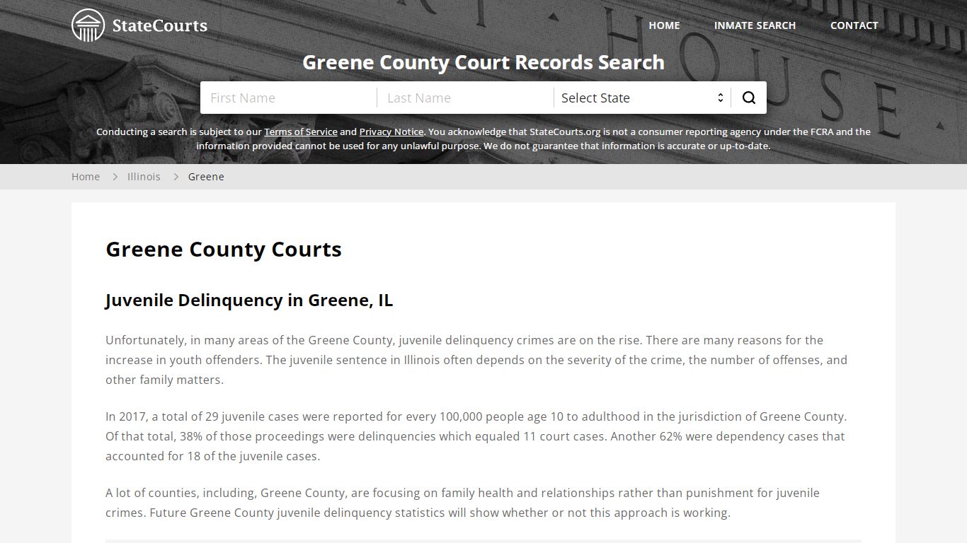 Greene County, IL Courts - Records & Cases - StateCourts