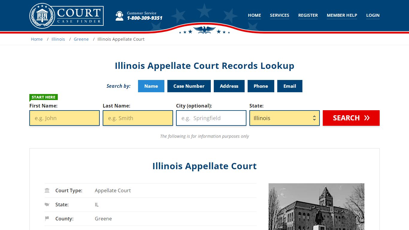 Illinois Appellate Court Records | Carrollton, Greene County, IL Court ...